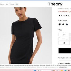 Theory Sheath Dress in Good Wool